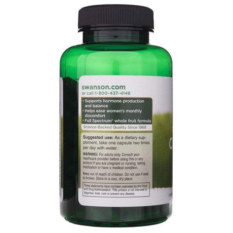 Swanson Chasteberry Fruit 400 mg – 120 Capsules