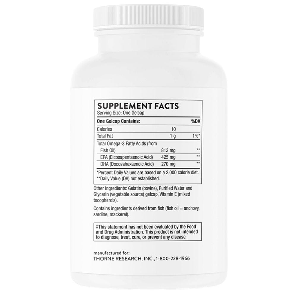 Thorne Research Super EPA 425 mg, DHA 270 mg - 90 Capsules
