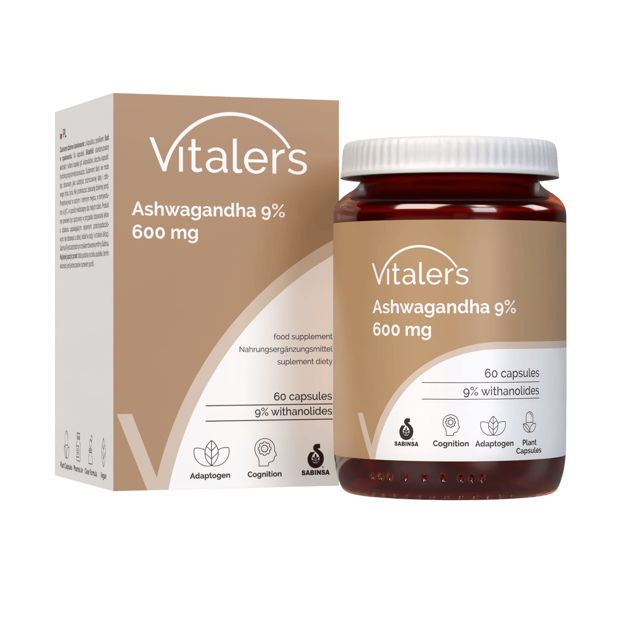 Vitaler's Ashwagandha 9% 600 mg - 60 Capsules
