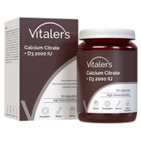 Vitaler's Calcium Citrate 1200 mg + Vitamin D3 2000 IU - 60 Capsules
