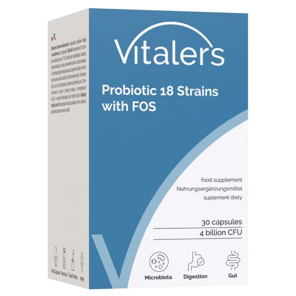 Vitaler's Probiotic 18 Strains with FOS - 30 Capsules