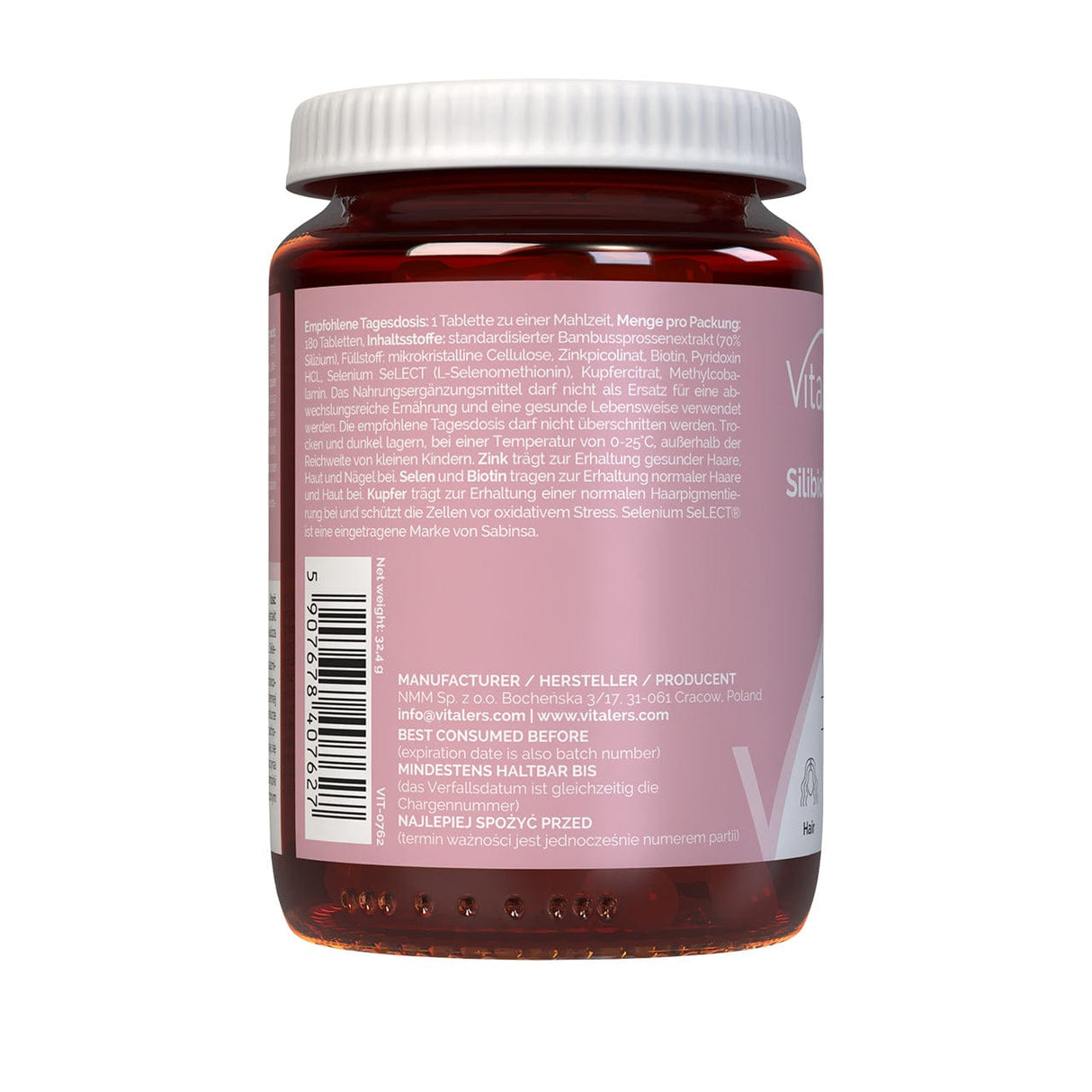 Vitaler's Silibiotin - Hair, Skin, Nails  - 180 Tablets