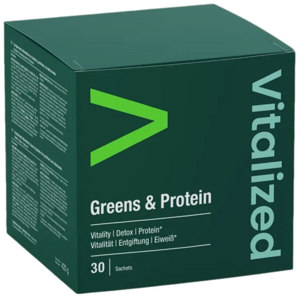 Vitalized Greens & Protein, Superfoods et Protéines - 30 Sachets – Medpak
