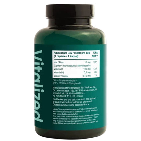 Vitalized Iron+ 15 mg - 90 Capsules