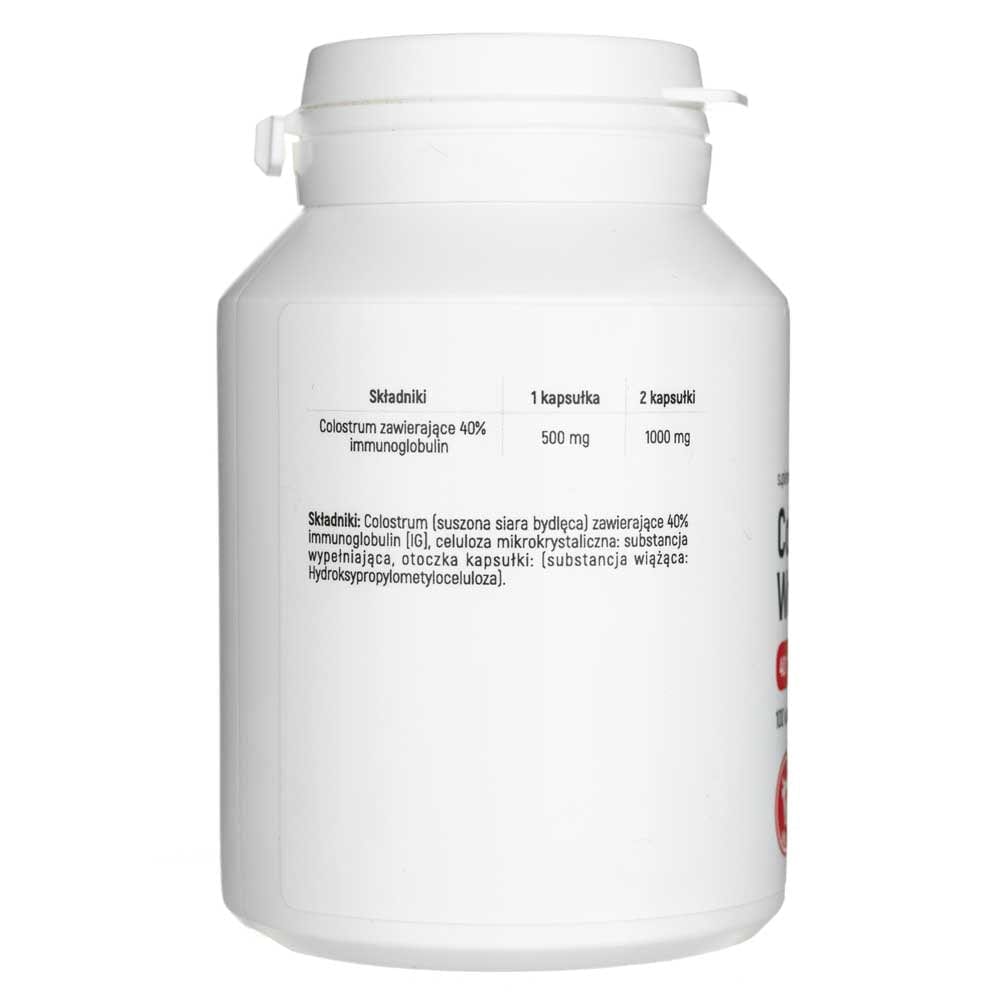 Aliness Bovine Colostrum 40% IG 500 mg - 100 Capsules