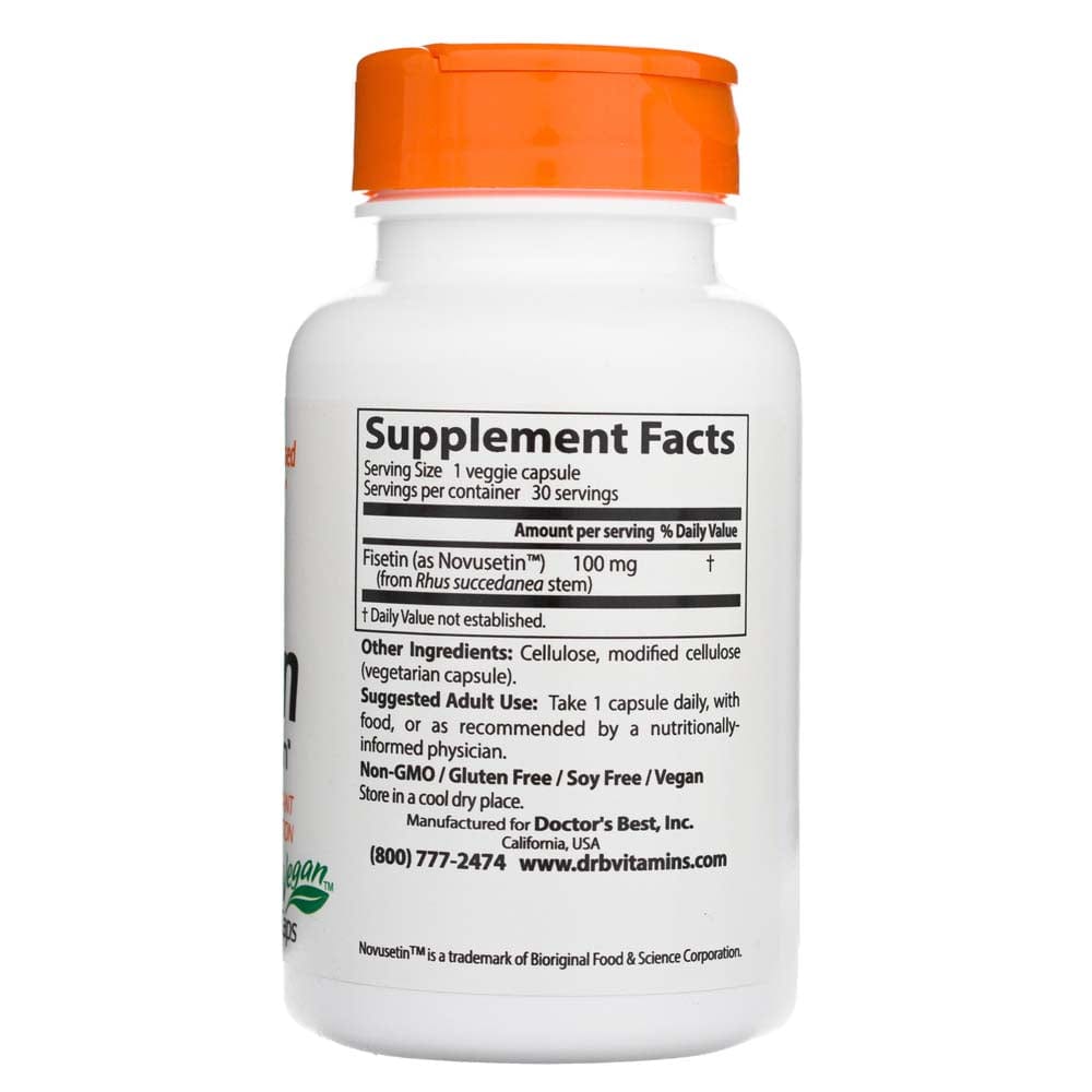 Doctor's Best  Fisetin with Novusetin 100 mg - 30 Veg Capsules