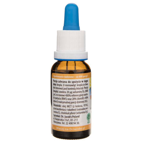 Dr. Jacob's Vitamin D3, drops 800 IU - 20 ml