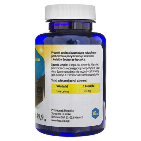 Hepatica Quercetin 316 mg - 120 Veg Capsules