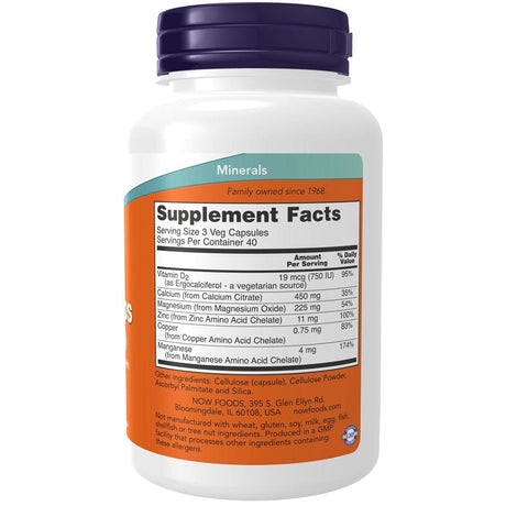 Now Foods Calcium Citrate Caps - 120 Veg Capsules