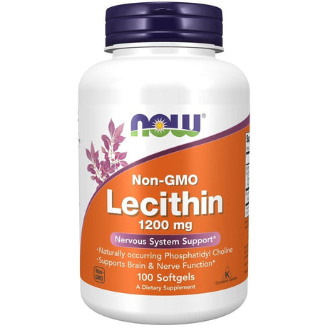 Now Foods Lecithin Non-GMO 1200 mg - 100 Softgels