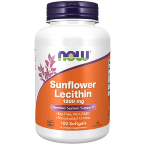 Now Foods Sunflower Lecithin 1200 mg - 100 Softgels