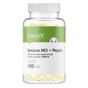 Ostrovit Betaine HCl + Pepsin - 100 Capsules