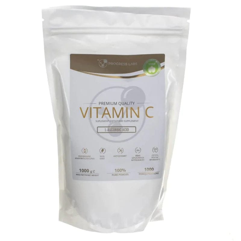 Vitamine C Acide L-Ascorbique Progress Labs - 1000 Mg Par Dose, Pot De 500 G - Neuf