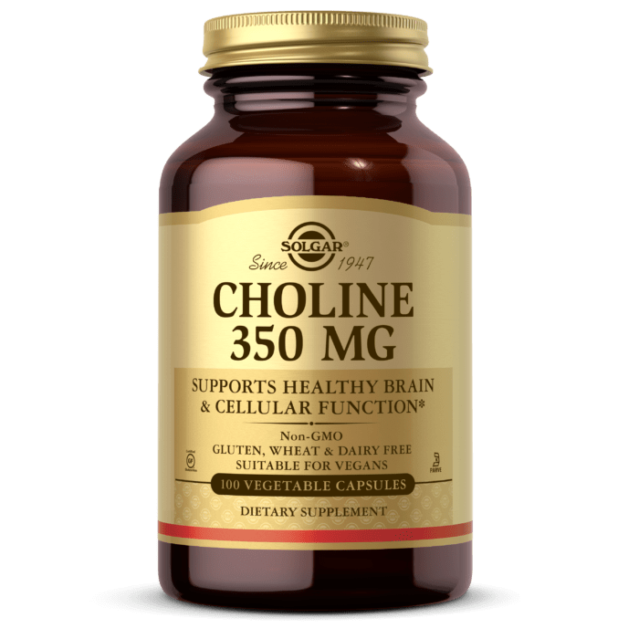 Solgar Choline 350 mg - 100 Veg Capsules