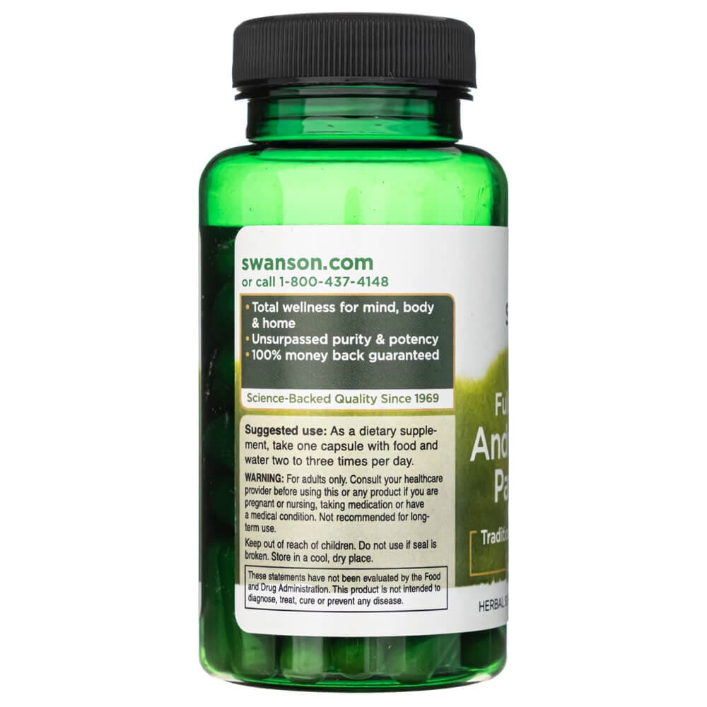 Swanson Full Spectrum Andrographis Paniculata 400 mg - 60 Capsules