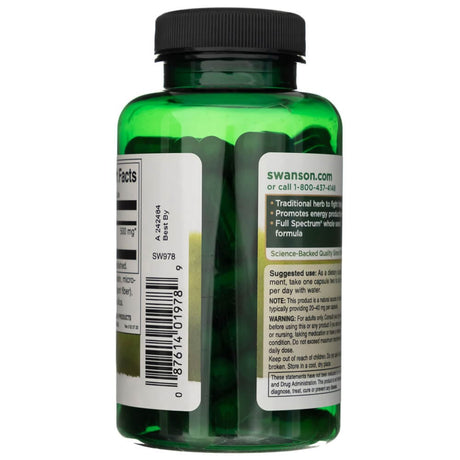 Swanson Full Spectrum Guarana 500 mg - 100 Capsules