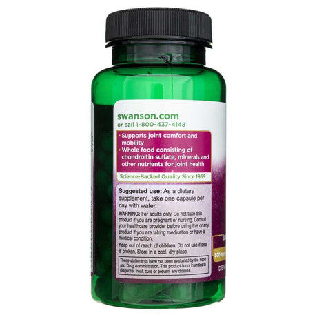 Swanson Green Lipped Mussel 500 mg - 60 Capsules