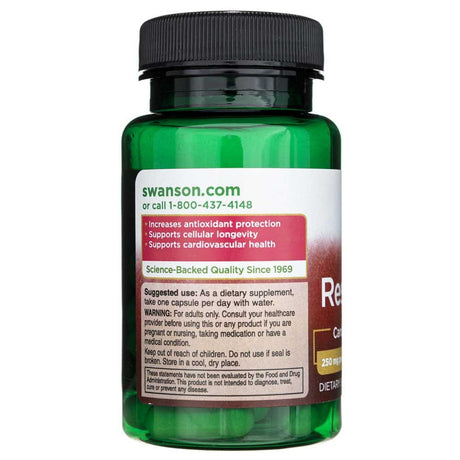 Swanson Resveratrol 250 mg - 30 Capsules