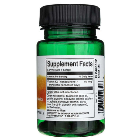 Swanson Vitamin K2 50 mcg - 30 Softgels